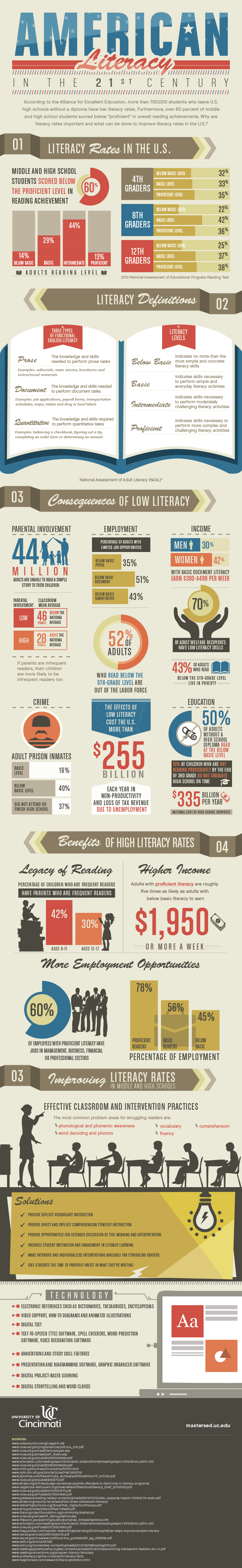 American Literacy infographic